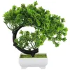 Kwiaty dekoracyjne fałszywe model rośliny sztuczny wystrój drzewa bonsai dekoracja doniczków dla stoczni realistycznej
