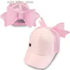 Ball Caps Snapback Big Bowknot Net Baseball Cap Female M mark Pink Mesh Hat with Bow Summer Women's Caps Brand Adult Visor Women Sun Hats YQ231214