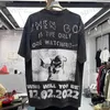 メンズTシャツブラックヘルスターTシャツ男性女性2023SS最高品質の紫色のラブティートップTシャツT231214