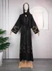 Etniska kläder plus storlek afrikanska klänningar för kvinna traditionell muslimsk abaya svart dubai kalkon hijab lyx parti saudisk kväll elegant