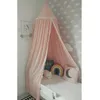 Crib Netting Kids Bed Canopy Curtain Children Play Tent House Girl Princess Round Dome Baby Cot Hanging Room Decoration 231213