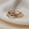 Pierścionki ślubne 14K Złotym Złotym Pierścień Dapped Stacking Boho Gold Biżuteria Anillos Małer Bague Femme Minimalizm Pierścień Knuckle dla kobiet 231214