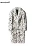 Men's Fur Faux Fur Mauroicardi Winter Chic Long Colorful Thick Warm Soft Hairy Faux Fur Coat Men High Quality Multicolor Fluffy Furry Overcoat 231213