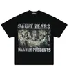 Saint Tears Tees Camisetas Imprimir Homens Impresso Designer Camisa Tee EUA Tamanho 2024SS