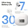 Wireless earphones,V5.3 TWS Wireless Earbuds with HD Mic, Deep Bass, Noise Cancelling, 30H Playtime, IP54 Waterproof, Dual Mic, Low Latency, LED Display
