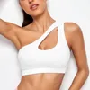 Yoga outfit Women Sports BH Push Up Fitness Bras One-Shoulder Suffsecast Black White Running Sexy Vest Seamless