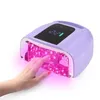 مجففات الأظافر مرآة عاكسة للأشعة فوق البنفسجية مصباح LED 96W Cordless Gel Polish Grider Light for Nails Wireless Eponess 231213