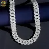 Hiphop sieraden mode stokbrood Moissanite Pass diamant tester Moissanite ketting ijskoud Moissanite Cuban Link Chain