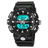 Relógios de pulso Stryve Sport Watch Homens Alarme Cronógrafo Cronômetro LED Data-Dia Dupla Fuso Horário À Prova D 'Água 5Bar Relógios Masculinos 8028 231213