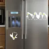 Pingvin kylskåp klistermärke kylskåp dekaler kök vinyl vägg klistermärken tapeter för kylskåp kök badrumsdekoration