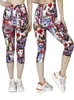 Dameslegging YSDNCHI Zachte casual cropped broek Drop Summer Vintage Graffiti Print Elastisch Sport Fitness