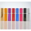 5 ml Mini Spray Parfym Bottle Travel Refillable Empty Cosmetic Container Essential Oil Bottle Atomizer Aluminium Refillerbara flaskor Botella de parfym en aerosol