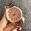 Relojes de marca de moda para mujer, reloj de pulsera de cuarzo con banda de acero y Metal M65240k