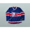 Aangepaste SPOKANE CHIEFS BLAUWE HOCKEY JERSEY NIEUWE Top gestikt S-M-L-XL-XXL-3XL-4XL-5XL-6XL