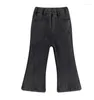 Pantalon hiver bébé fille polaire chaud enfant en bas âge Denim pantalon évasé enfants Plus velours épais décontracté infantile polyvalent jean