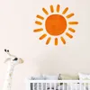 Grandi adesivi da parete per camera dei bambini con motivo sole ad acquerello per cameretta dei bambini, camera da letto, soggiorno, sala lettura, adesivi murali di classe, decorazioni per la casa