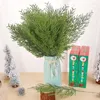 Decorative Flowers 10/50PCS Christmas Artificial Pine Branches Fake Plant Green Leaves Xmas Tree Year Party Wedding Home Decor DIY Gift Box