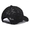 Ball Caps Hollow Lace Embroidered Flowers Baseball Cap Strapback Hat Adjustable Mesh Breathable Outdoor Sun