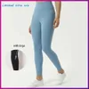 Lu Lu Align Pant Lu met fitnessbroek Vrouwelijke gymkleding Dames Yoga Workout Hoge taille Push-up Naakte sportlegging Hardlooplegging Dames Citroenen LL-oefening