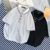 Polos pour hommes Summer Hong Kong Style Ins Polo à revers Marque de mode Lâche et polyvalente Vêtements à manches courtes Tendance Beau court