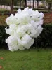 装飾的な花200pcs 140ヘッド人工桜の結婚式アーチ飾る偽の花シルクハイサンギャホワイトブランチホームデコ