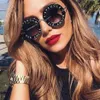 Sunglasses Retro Round Women Designer Bee Frame Circle Sun Glasses Fashion Female Eyewear Oculos De SolSunglassesSunglasses224V