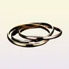 high quality titanium steel love jewelry tricolor ladies bangle bracelet for modern women bracelet gift with velvet bag8583545