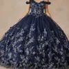 Lavender Quinceanera Abiti Abito da ballo senza maniche da spalla Corce in pizzo Applique Vestidos Para XV ANOS 15 DE