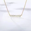 Collier personnalisé en Zircon avec lettres de maman pour femmes, pendentif en cristal, chaîne ras du cou, bijoux pour fête des mères, anniversaire, Gif3164, nouvelle collection