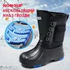 Stivali Stivali invernali da uomo Stivali da esterno caldi Stivali da neve impermeabili per uomo Pesca Stivali da trekking antiscivolo da uomo Sneakers Lavoro Uomo Donna 231214