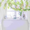 Dekoratif çiçekler simüle wisteria şeritler ev dekor çiçek asma yapay asılı bitkiler düğün plastik sahte