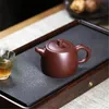 Бутылки для воды 270 мл Исинский чайник, настоящий китайский чайник ручной работы, фильтр с шариковыми отверстиями, фиолетовый глиняный чайник, чайная посуда Пуэр Улун, чайный сервиз Кунг-фу Цзыша 231214