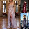 Urban Sexy Dresses Sequin Pleated Evening Dress Women Bodycon Cocktail Slit Dresses Lady Summer Elegant Luxury Sexy Party Evening Birthday Dresses T231214