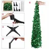 Decorazioni natalizie il nostro astuto anno artificiale Tinsel Christmas Tree 5ft Pop Up False Christmas Tree Decorazioni di Natale per la casa Arbol de Navidad 231213