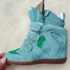 Höhe Zunehmende Schuhe Jingkubu Mode echte Lederhöhe Erhöhte Freizeitschuhe Frauen versteckte Keile Sneakers Haken Loop Trainer High Top 231213