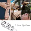 Wedding Rings ChicSilver Customizable 925 Sterling Silver Rings for Women Men High Polished Brushed Plain Dome Adjustable Wide Cuff Ring Band 231214