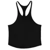 Herentanktops Aangepaste logo Gym Top Men Katoen Mouwloze tanktops Bodybuilding Kleding Sports Undershirt Fitness Stringers Vest