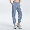 Lu Lu Align-Leggings mit Hosen, lockere Sweat-Hose, schnell trocknende Gym-Hose, Jogginghose, modische, lässige Street-Style-Farbblock-Hose