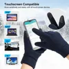 Mão pé mais quente OZERO unisex inverno lã luva dedo cheio quente esqui snowboard mitten tempo frio à prova de vento correndo touchscreen luvas de ciclismol23118