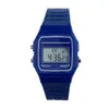 Смотреть для мужчин Digtal Силиконовый резиновый ремешок Vintage Digital Watch Boys Girls Mens233Z