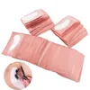 Faux cils 500 paires de patchs pour cils sous les coussinets de gel pour les yeux papier rose autocollants non pelucheux autocollant outil de maquillage 231213