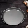 Pannor Non Stick Cast Iron Barbecue Easy Clean Fry Double Side Round Accessoarer Flat Base Home Kitchen Universal Uncoated Pizza Pan