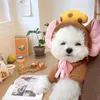 Kattdräkter chrisrmas hund husdjur kostym hoodies varma fleece klädrock söta mus cosplay tillbehör