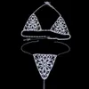 Nowa biżuteria kryształ seksowna rhinestone bielizna łańcuch nadwozia Kobiety bieliznę 2 sztuki damskie erotyczne straty staniki