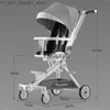 Kinderwagen # Kinderwagen für zusammenklappbare Säuglingswagen, faltbar, im Freien, tragbar, Hochansicht, Wagen mit vier Rädern, Kinderwagen Vaiduryb Q231215