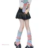 Women Socks Womens Fashion Fancy Rainbow Color Knitted Japanese Wide