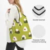 Shopping Bags Onigiri Reusable Grocery Tote Large Capacity Sushi Food Cute Recycling Washable Handbag