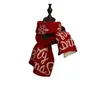 Lenços moda natal malha lã lenço vermelho cervos elk lenços impresso floco de neve quente personalidade casal xale 231214