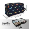 Cosmetic Bags Dachshund Bag Women Cute Large Capacity Badger Sausage The Wiener Dog Makeup Case Beauty Storage Toiletry