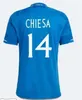 2023 2024 Italiaanse jersey Italiaanse voetbalshirts SCAMACCA IMMOBILE CHIESA voetbalshirts RASPADORI JORGINHO BARELLA BASTONI VERRATTI Maglia Italiana